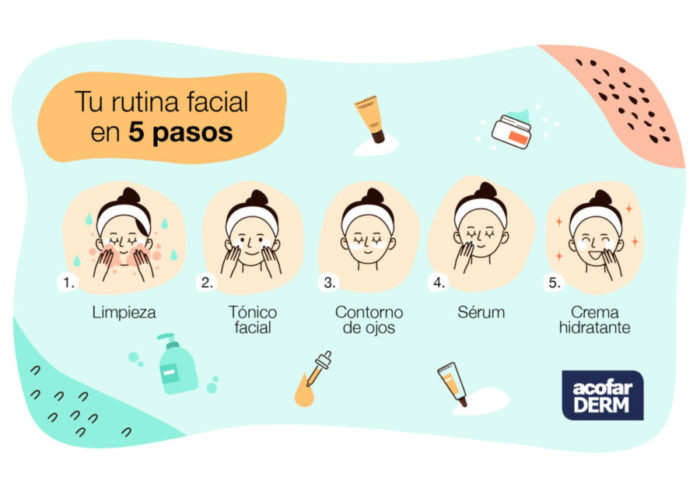 Rutina completa de cuidado facial en 5 pasos