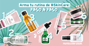 ¿Cuál es el orden correcto de tu rutina de skincare? Descubre qué va primero para una piel radiante.