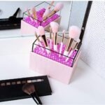 Organiza tus brochas de maquillaje con estilo y elegancia – Soporte para brochas de maquillaje de Barbie
