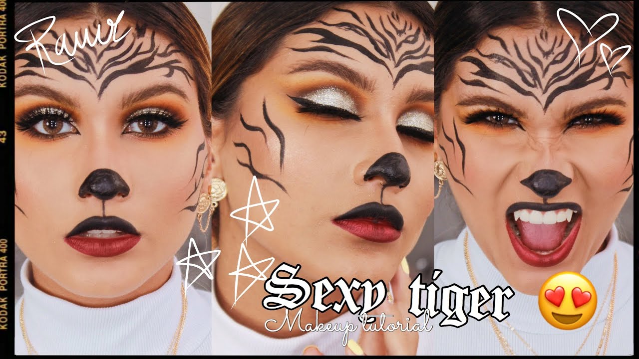Aprende a hacer un maquillaje de tigre fácil en casa