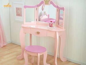 Descubre el encanto del maquillaje con nuestro tocador para niñas